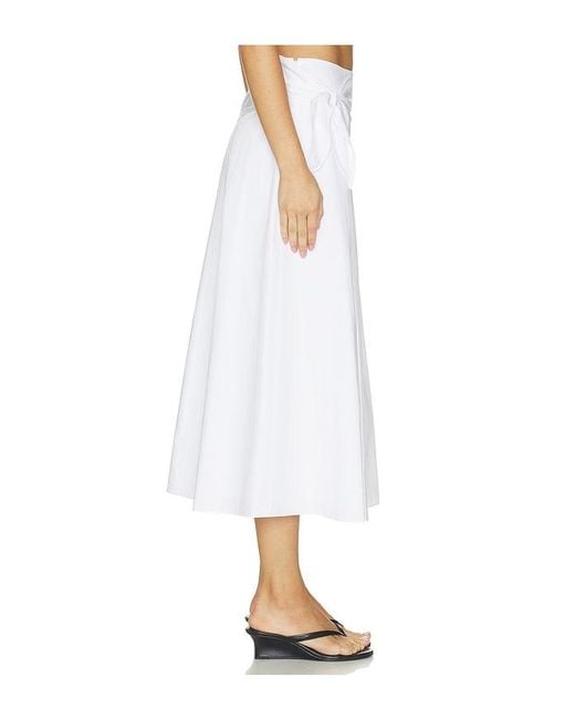 Vince White Scarf Tie Skirt