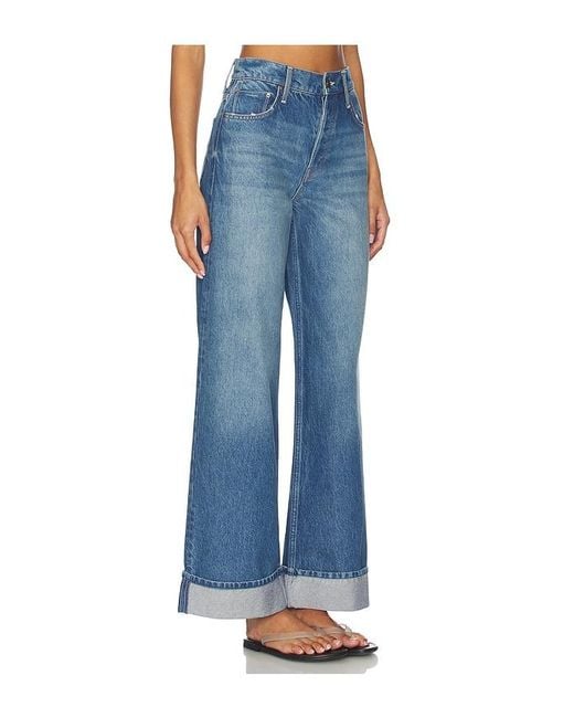 Mother Blue The Smoothie Skimp Cuff Jeans
