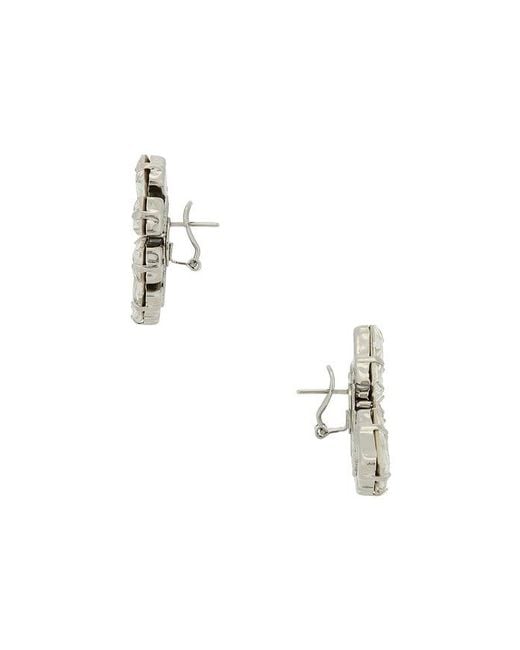 Anton Heunis Multicolor Omega Clasp Fan-Shaped Detail Stud