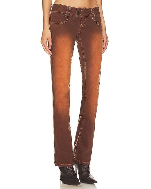 Slim bootcut stretch jeans Jaded London de color Brown