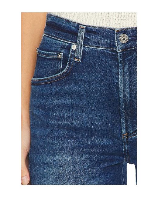 Citizens of Humanity Blue Petite Palma Straight Leg Jeans
