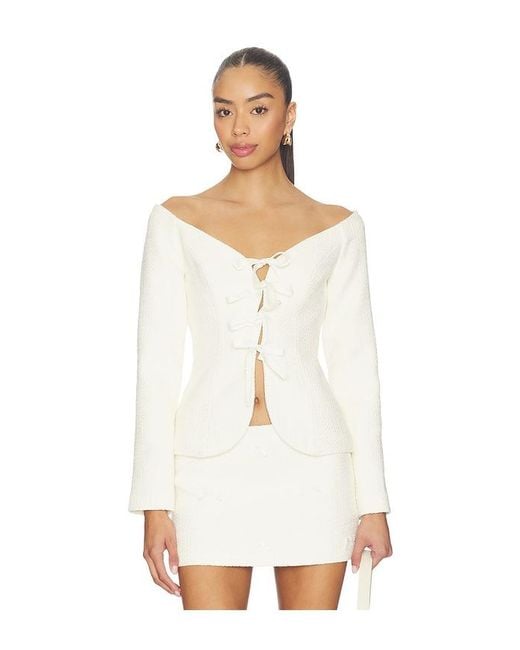 MAJORELLE White Annie Top