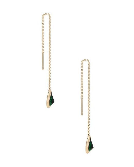Ettika White Barely There Chain Earrings