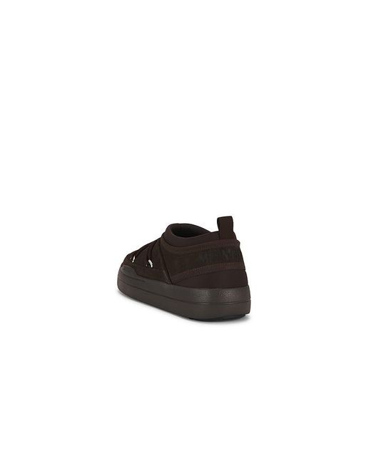 Moon Boot Black Park Icon Suede Shoe for men