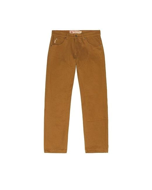 Iron & Resin Brown Lancaster Heavy Twill Pant for men