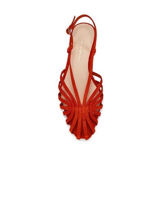 Loeffler Randall Red Slingback-Sandalen Devon