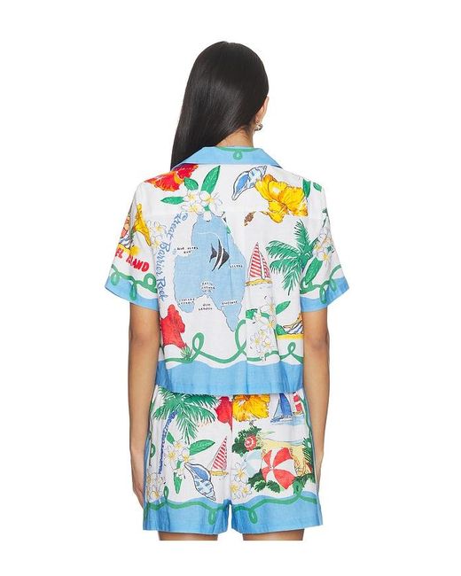 Seafolly Blue Viva Vacation Shirt