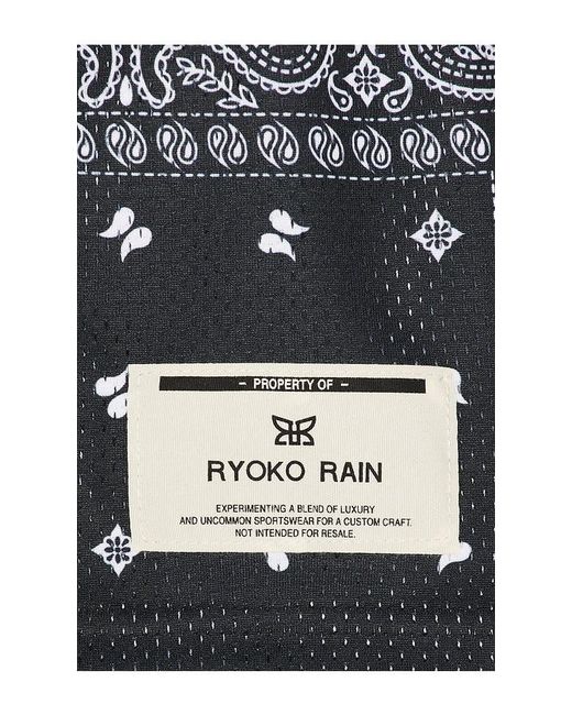 Ryoko Rain Black Original Paisley Shorts for men