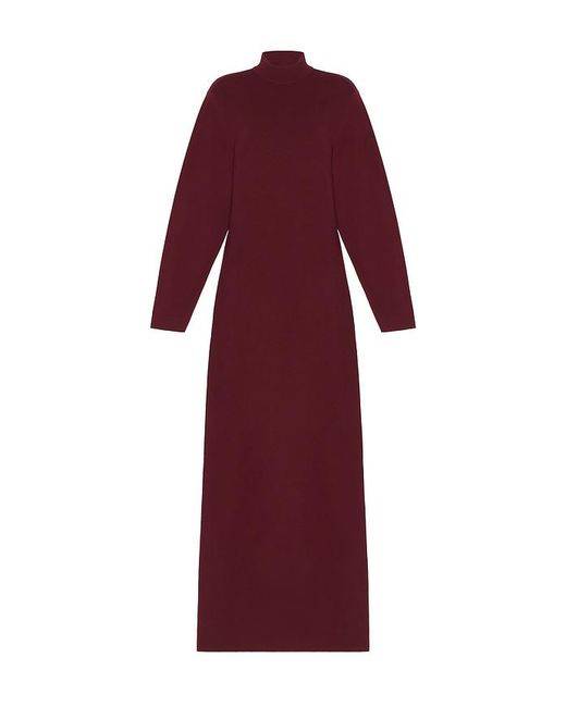 SRG Red Gloria Mock Neck Maxi Dress