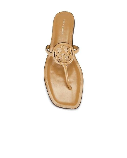 Tory Burch White Miller Square Toe Flip Flop