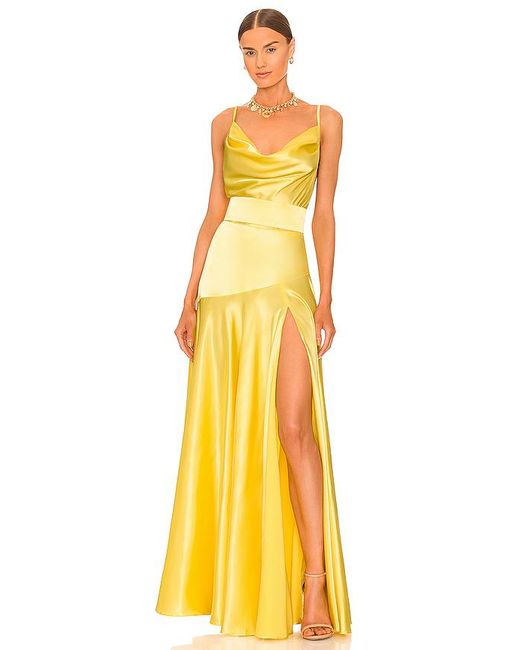 Bronx and Banco Yellow X Revolve Maxi Dress