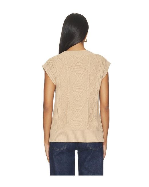 Varley Blue Benedetta Knit Top