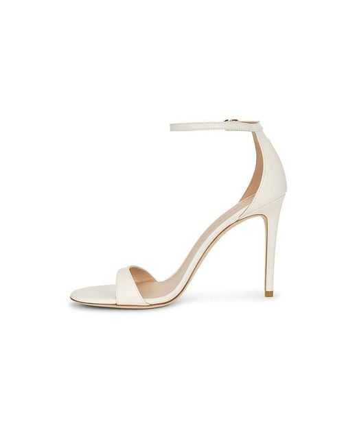 Stuart Weitzman White Nudist Ii Sandal 100
