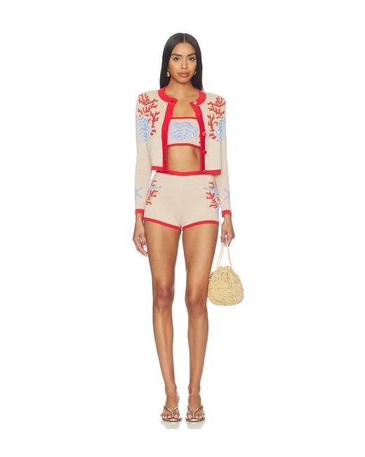 retroféte Red Aralyn Knit Cardigan