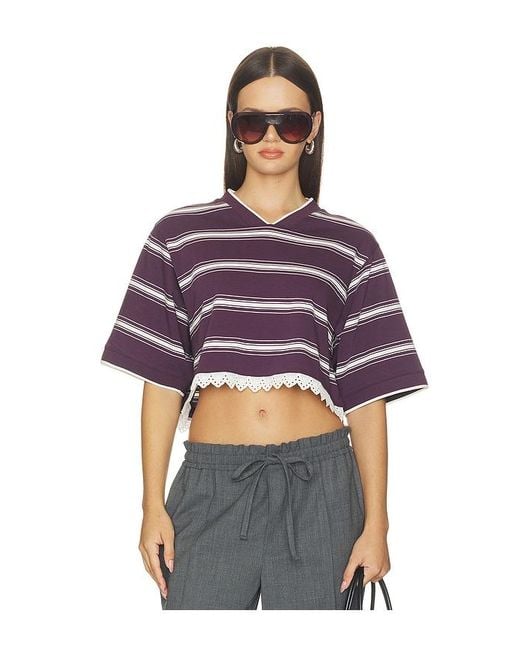 Bec & Bridge Purple Luisa Cropped Jersey