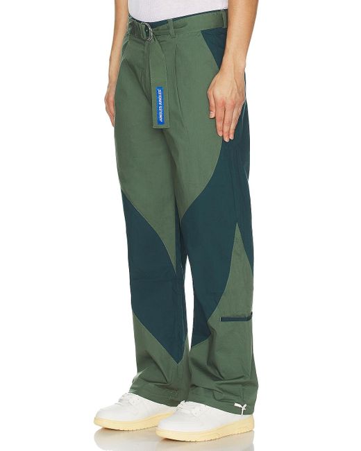 JUNGLES JUNGLES Slant Pants in Green for Men Lyst