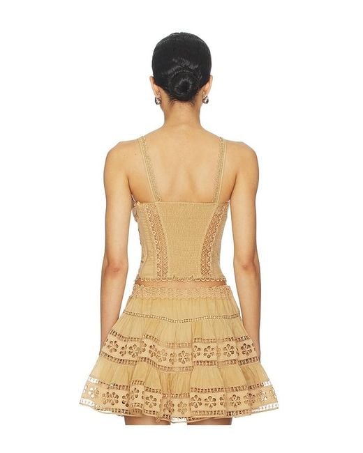 Charo Ruiz Natural Bustier Top Poppy