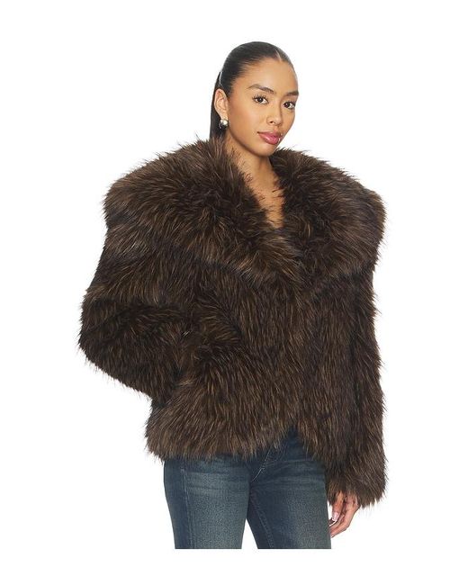Apparis Black Yara Fox Coat