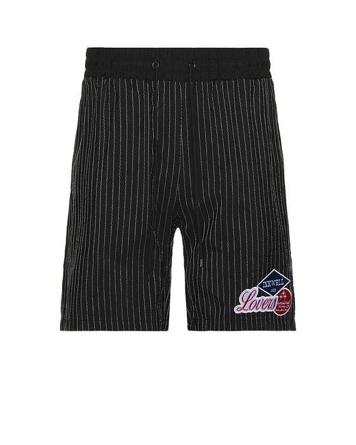 RENOWNED Black Crinkle Lovers Patch Short for men