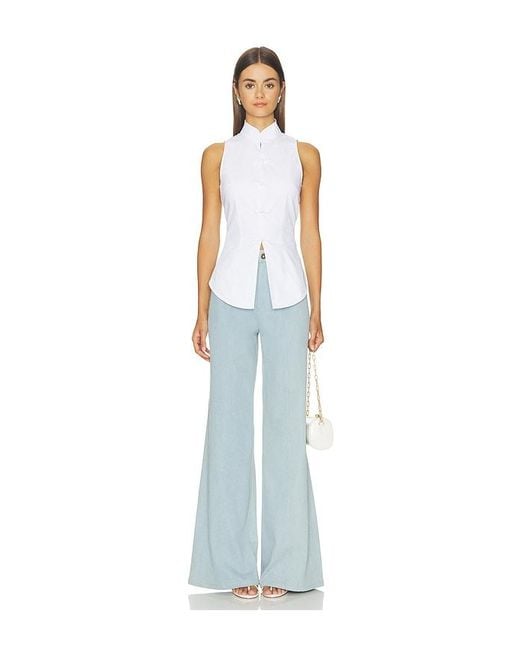 SAU LEE White Rhoda Top