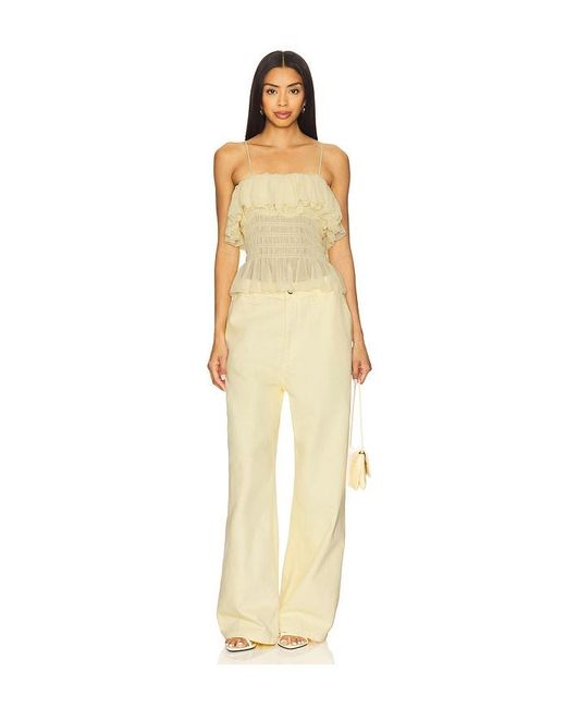 Ronny Kobo Yellow Alexi Top
