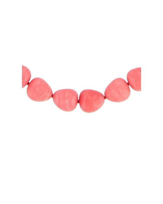 Lele Sadoughi Red Baroque Collar Necklace