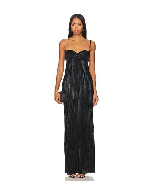 Lovers + Friends Black Mya Gown