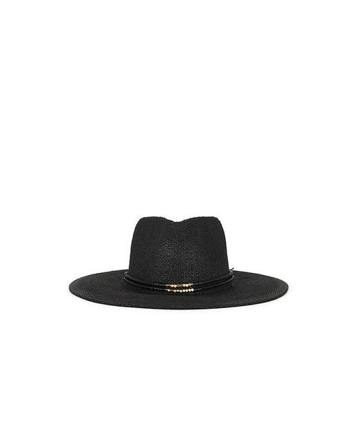 Nikki Beach Black Scarlett Hat