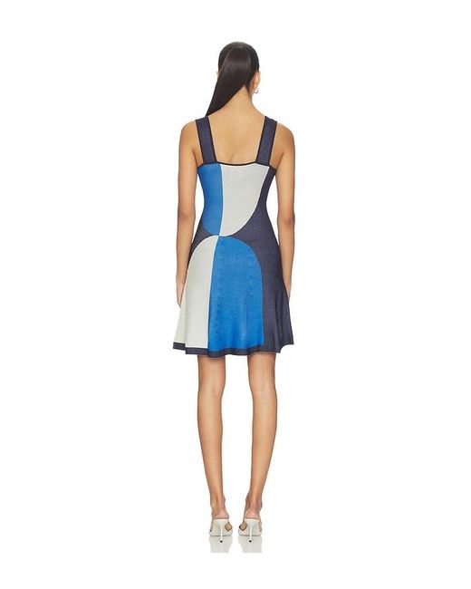MISA Los Angles Blue Vivi Dress