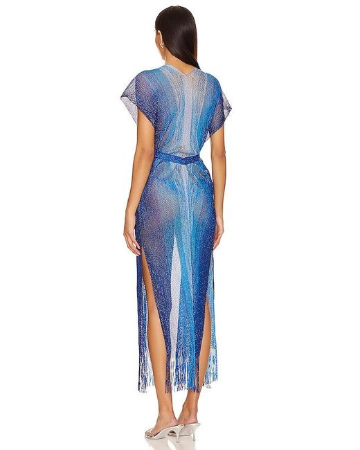 Luli Fama Blue Ocean Queen Long Caftan