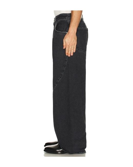 Agolde Black Twist Front Curve Jean for men