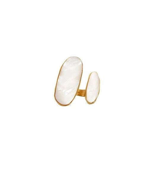 Cult Gaia White Ami Ring