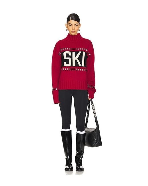 Lovers + Friends Red Annabel Ski Sweater