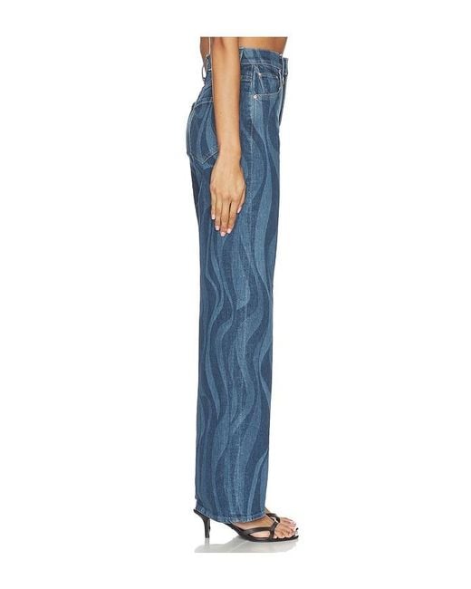 Mother Blue The Lasso Sneak Jeans