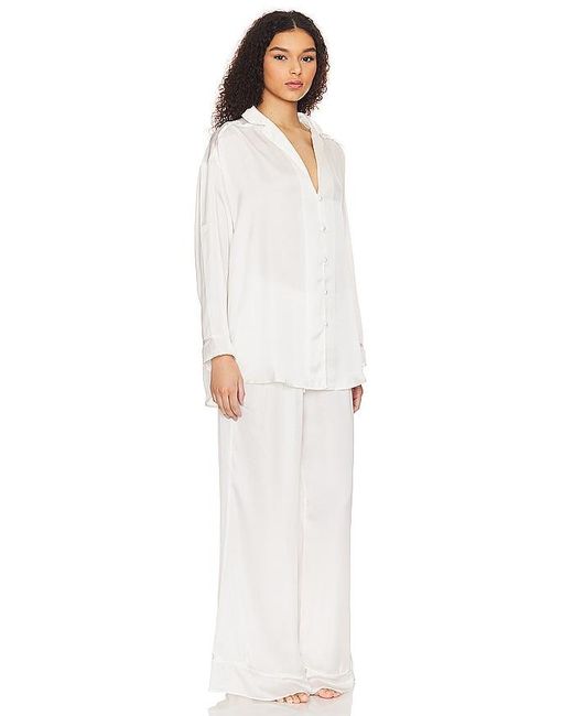 Free People White X Intimately Fp Dreamy Days Solid Pj