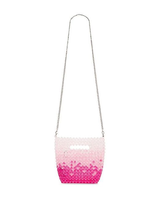 Olga Berg Pink Tilda Beaded Grab Bag