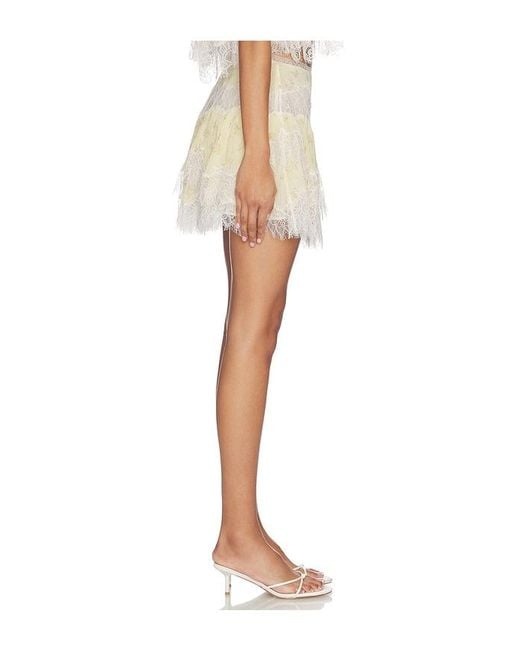 LoveShackFancy Natural Kellison Skirt