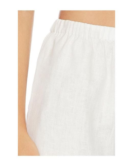 Tularosa White Wilma Linen Pant