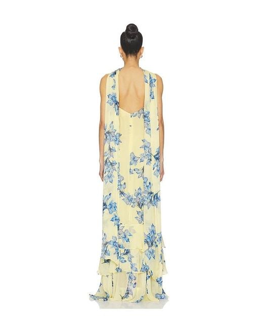 Rococo Sand White Cowl Maxi Dress With Sash