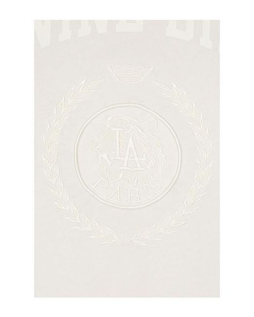 Anine Bing White Walker Collegiate Tee