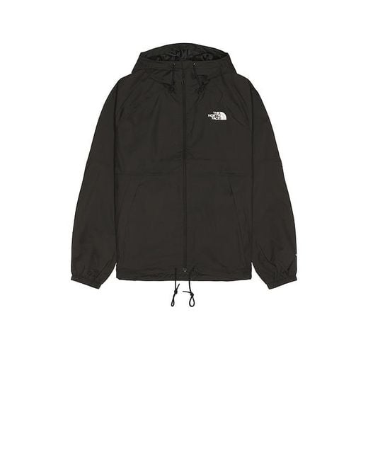 The North Face Black Antora Rain Hoodie Jacket for men