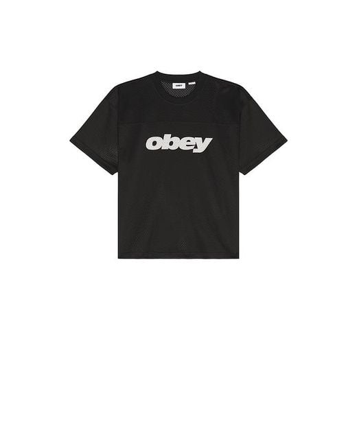 Obey Black Mesh Practice Jersey for men