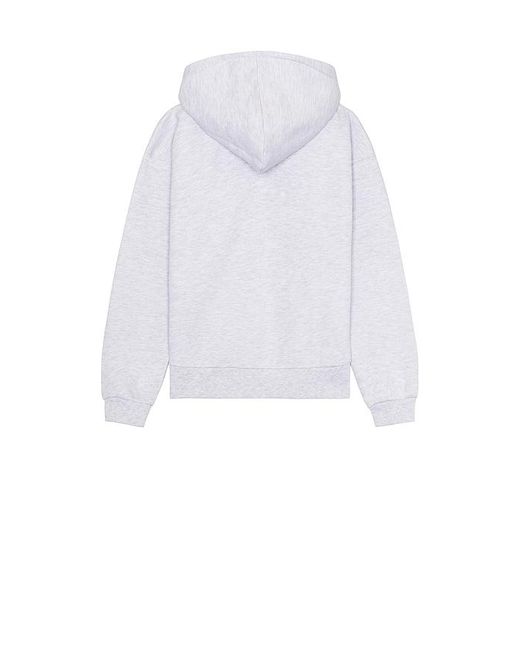 Obey White Oval Extra Heavy Zip Hoodie for men