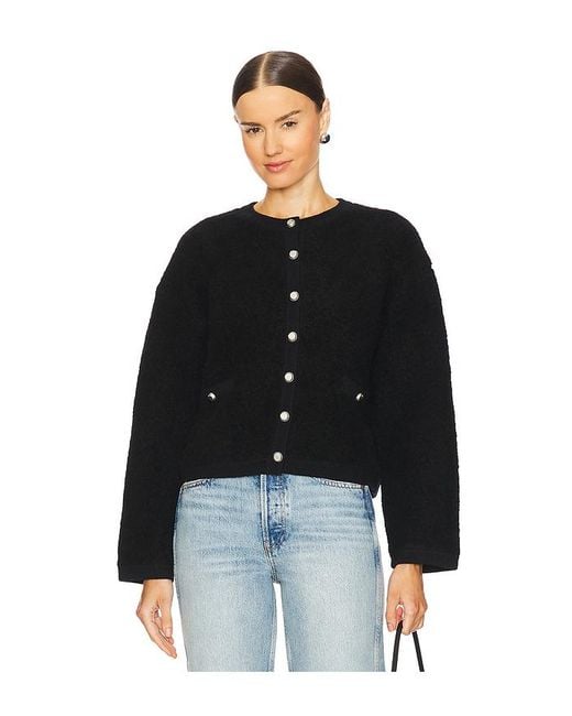 Rag & Bone Black Kaia Boucle Cardigan