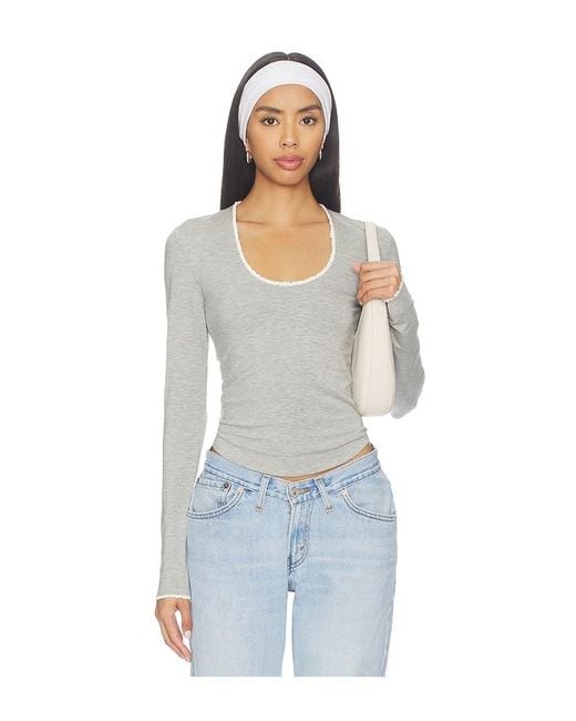 The Line By K White Nero Top