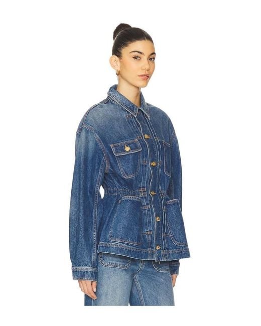 Ulla Johnson Blue The Dylan Jacket