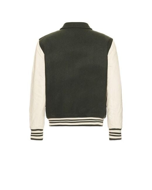 Les Deux Black Varsity Wool Jacket for men