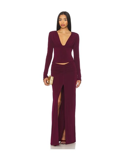 Lovers + Friends Red Leighton Maxi Skirt