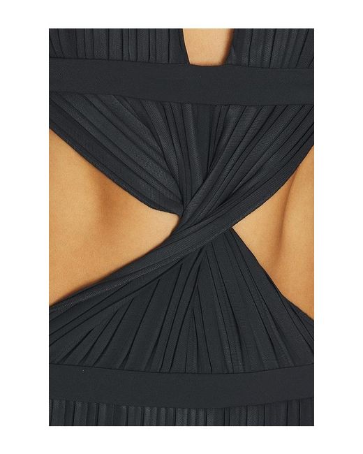 HAELO Blue Caged Twist Dress