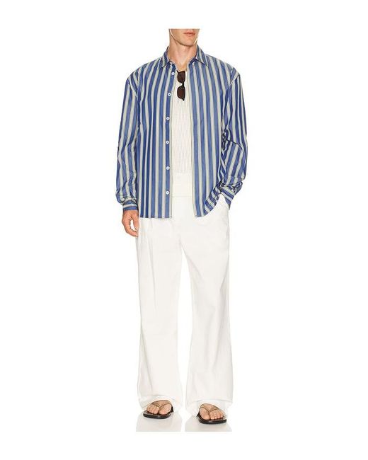 KROST White Single Pleated Trouser for men